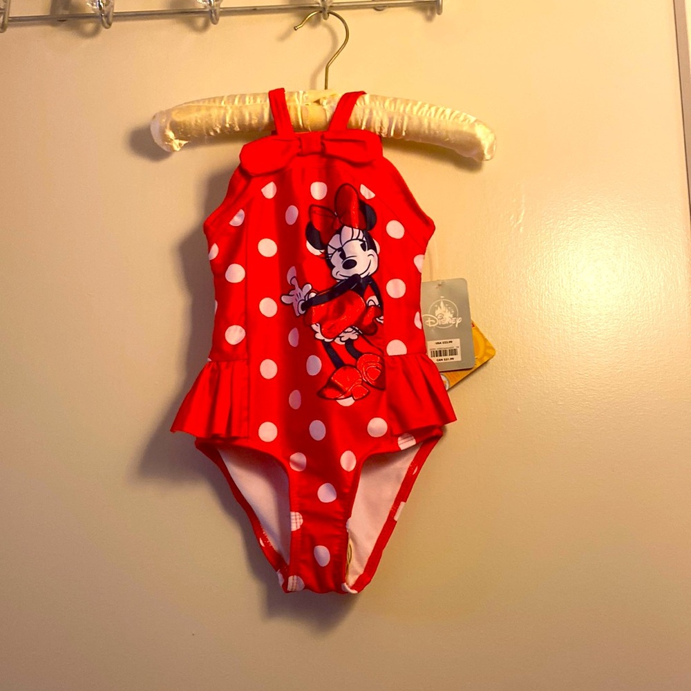Minnie Mouse Red and White Bathing Suit